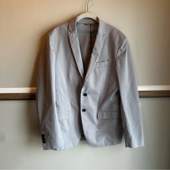 DONDUP Sport Coat Blazer Unstructured Gray Cotton Italy​